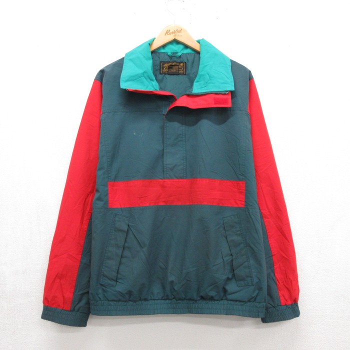 エディーバウアー 90s アノラックジャケット GORE-TEX ツートンカラー グリーン メンズM相当 | 古着