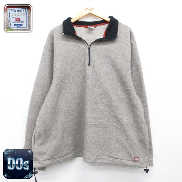 OLD NAVY 00s ハーフジップジャケット ベージュ メンズXL相当 | 古着