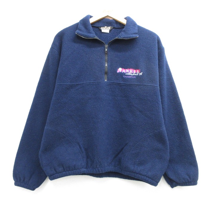 古着通販 M☆古着 Auburn 長袖 ジャケット ハーフジップ メンズ 90年代