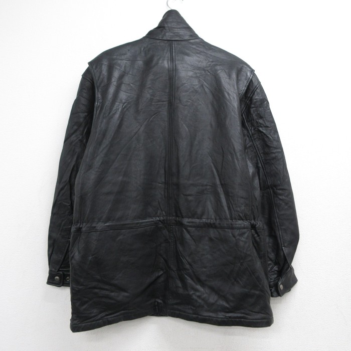 古着通販 XL☆古着 ロンドンフォグ LONDON FOG 長袖 レザー ジャケット