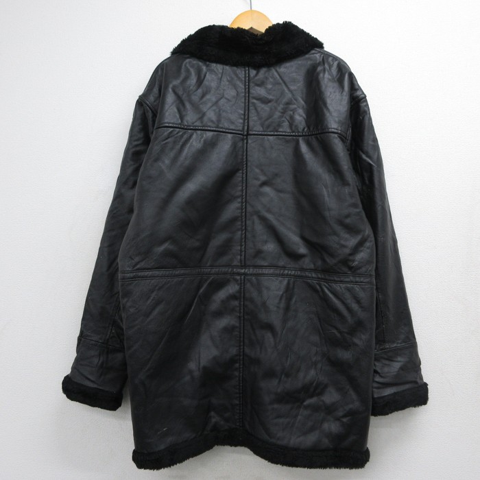 古着通販 XL☆古着 Andrew Klein 長袖 レザー ジャケット メンズ 90