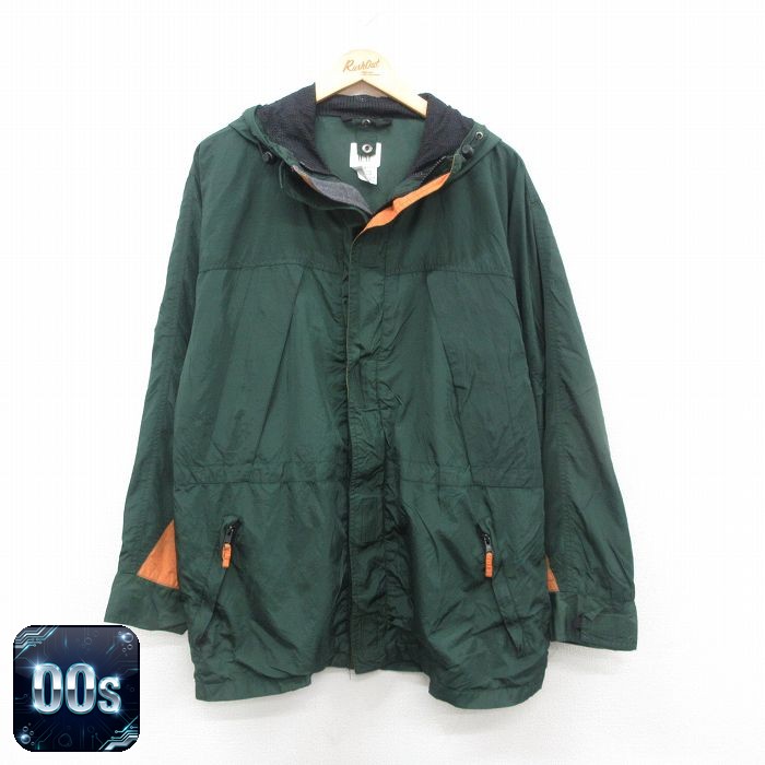 【50%OFF】ギャップ 00s ナイロンジャケット ウインドブレーカー グリーン L | 古着