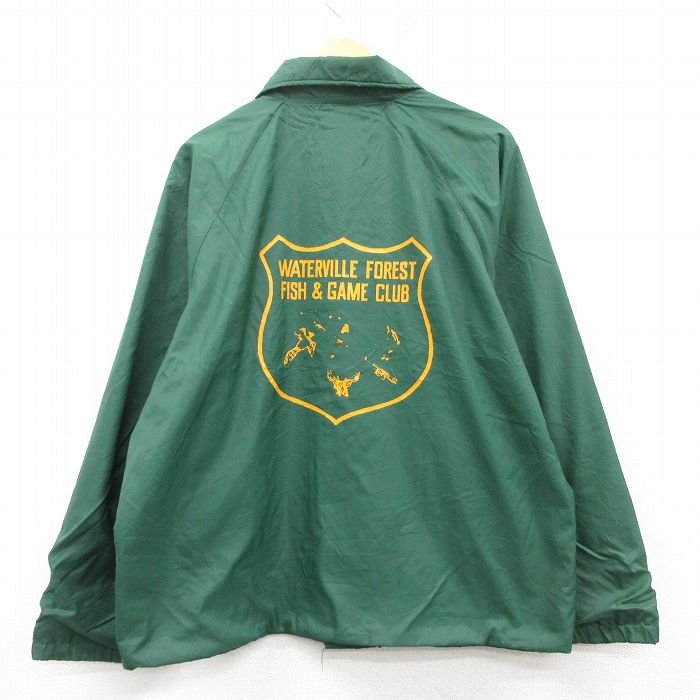 L★古着 長袖 ナイロン ジャケット メンズ 90年代 90s WATERVILLE ラグラン USA製 緑 グリーン 25mar14 中古 アウター ウインドブレーカー