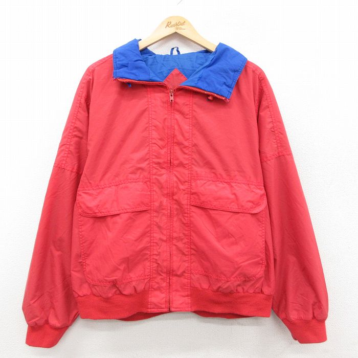 L★古着 マックレガー 長袖 ナイロン ジャケット メンズ 90年代 90s 赤 レッド 25sep27 中古 アウター ウインドブレーカー
