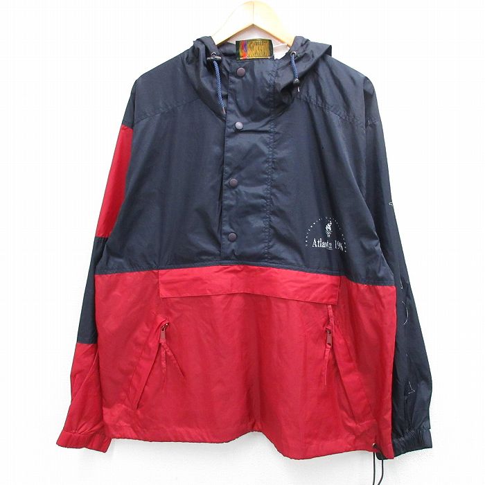 ナイロン 90s ジャケット アトランタオリンピック ネイビー L | 古着