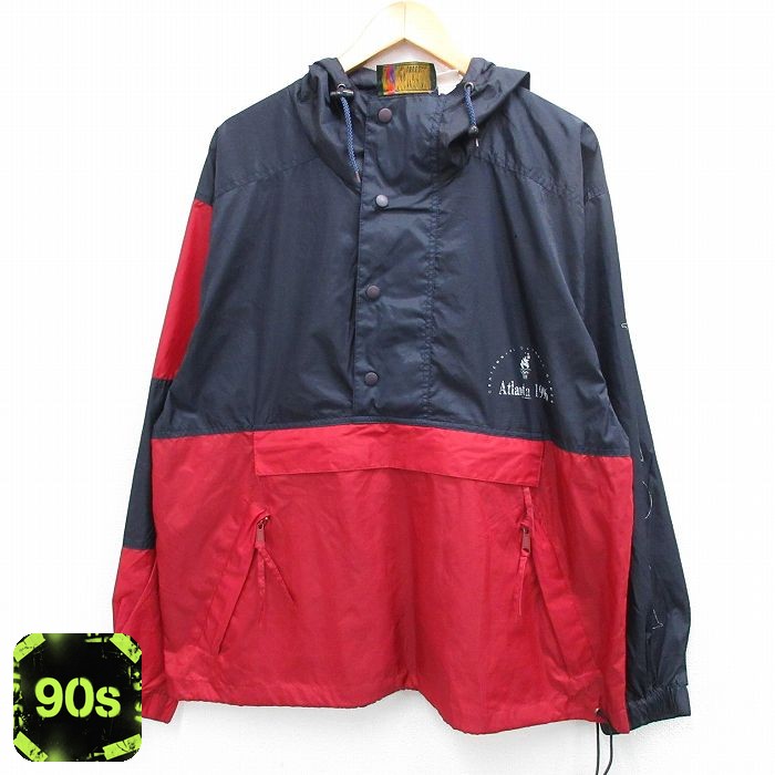 ナイロン 90s ジャケット アトランタオリンピック ネイビー L | 古着
