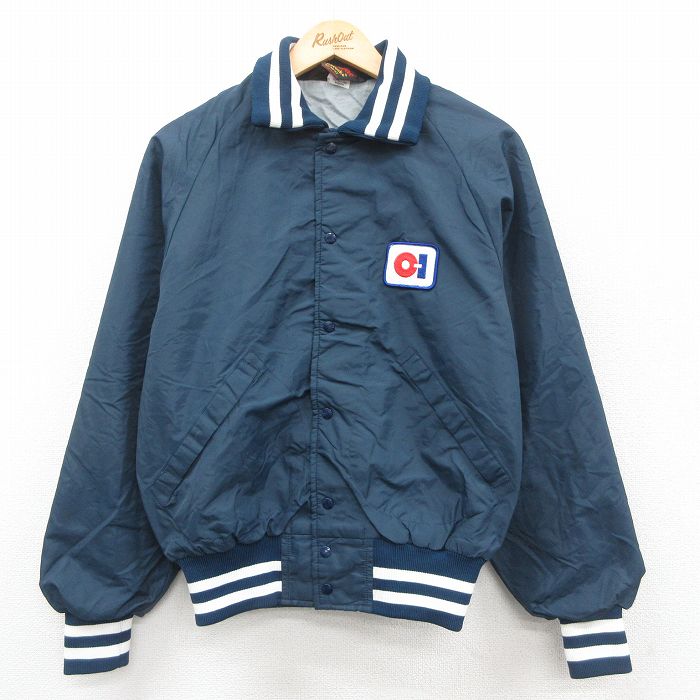 M★古着 Dunbrooke 長袖 ナイロン ジャケット メンズ 90年代 90s ラグラン USA製 紺系他 ネイビー 【spe】 25oct08 中古 アウター ウインドブレーカー