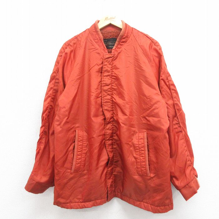 L★古着 シアーズ 長袖 ビンテージ ナイロン ジャケット メンズ 70年代 70s ラグラン タロン エンジ 【spe】 25oct16 中古 アウター ウインドブレーカー