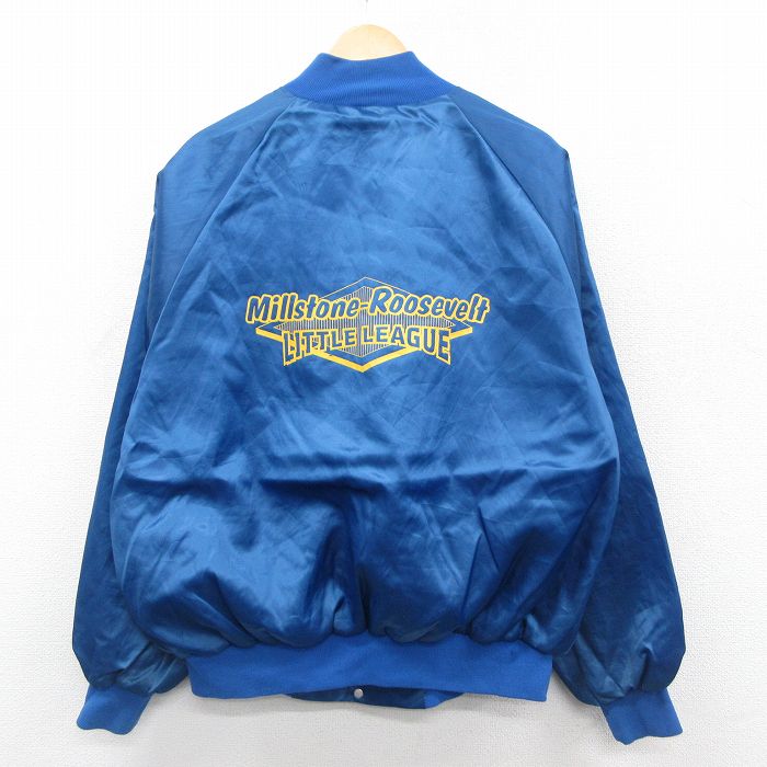 【50%OFF】Hillstone 80s ラグランナイロンジャケット Roosevelt ブルー XL | 古着