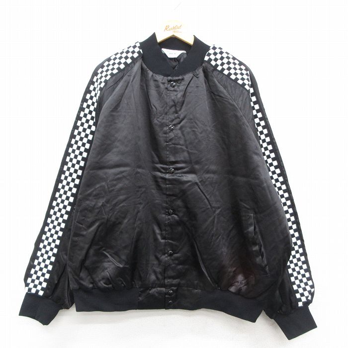 XL★古着 長袖 ナイロン ジャケット メンズ 90年代 90s ラグラン 大きいサイズ USA製 黒他 ブラック 内側キルティング 【spe】 25nov05 中古 アウター ウインドブレーカー