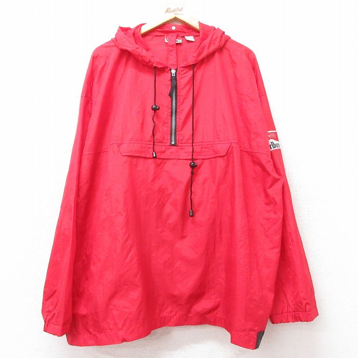 90s 長袖ナイロンジャケット マルボロ レッド XL | 古着