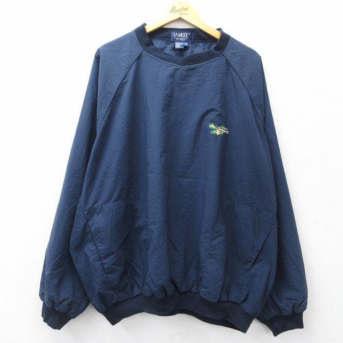 Thomson 90s ラグランナイロンジャケット ネイビー XL | 古着