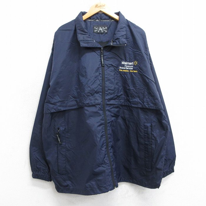 ウォルマート 90s ナイロンジャケット 内側メッシュ ネイビー XL | 古着
