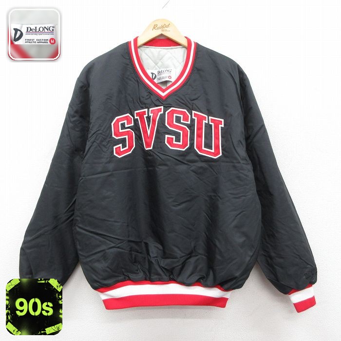 デロング 90s 長袖ナイロンジャケット SVSU ブラック L | 古着