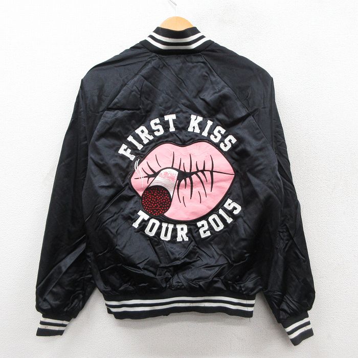 S★古着 長袖 ナイロン ジャケット メンズ キッドロック ラグラン 黒【spe】 26jan10