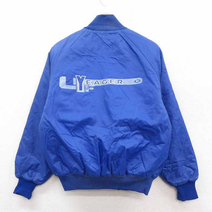 デロング 90s ナイロンジャケット YEAGER ブルー M | 古着