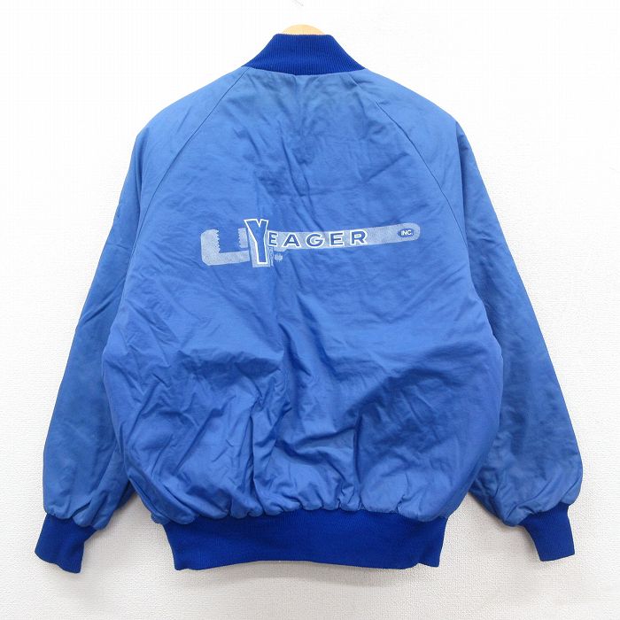 デロング 90s ナイロンジャケット YEAGER ブルー L | 古着