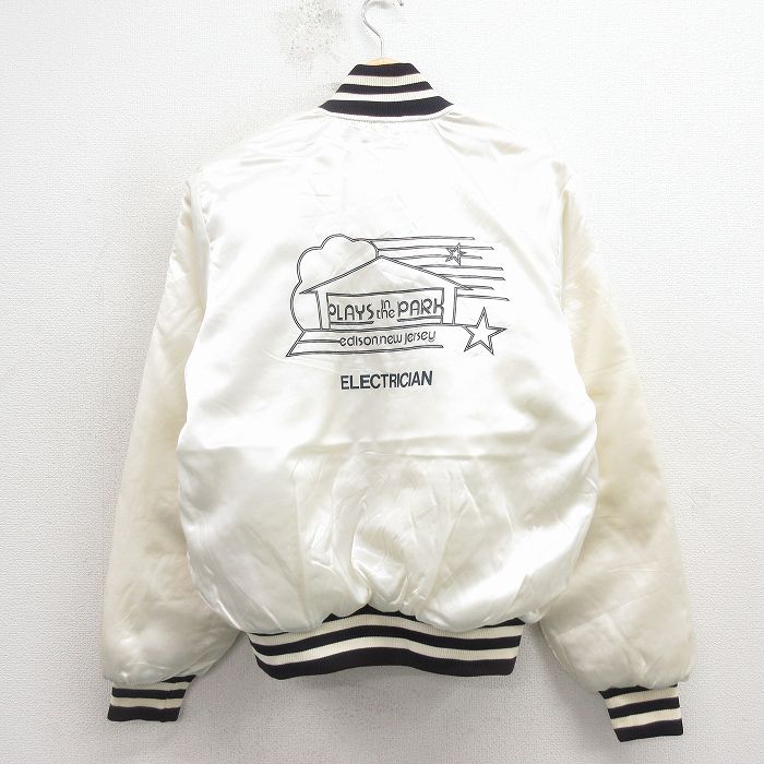 80s ナイロンジャケット ニュージャージー ホワイト M | 古着