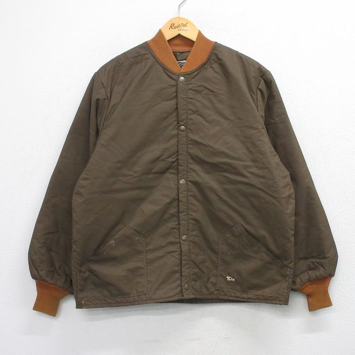 10X 90s ナイロンジャケット ブラウン L | 古着