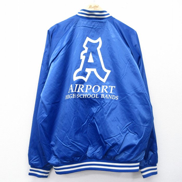 【20%OFF】AIRPORT 長袖ナイロンジャケット ブルー XL | 古着