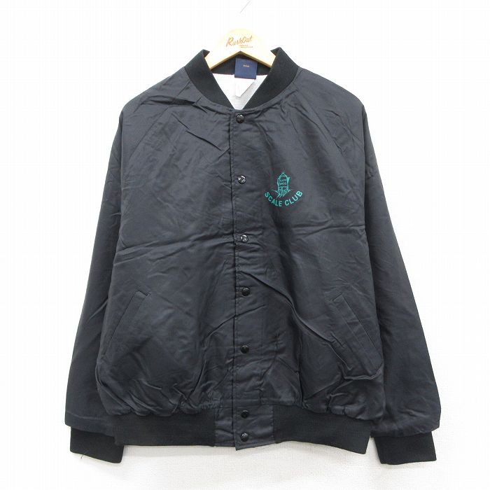 ヒルトン 90s ナイロンジャケット SCALE CLUB ブラック XL | 古着