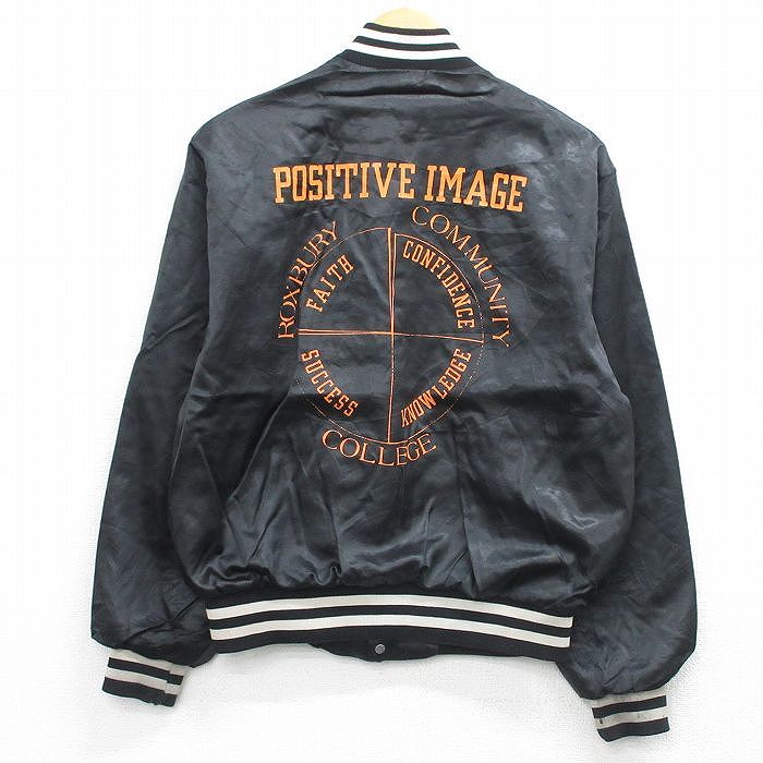スイングスター 90s ナイロンジャケット POSITIVE IMAGE ブラック M | 古着