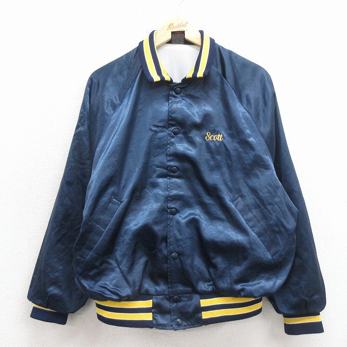 Scott 80s ラグランナイロンジャケット ネイビー L | 古着