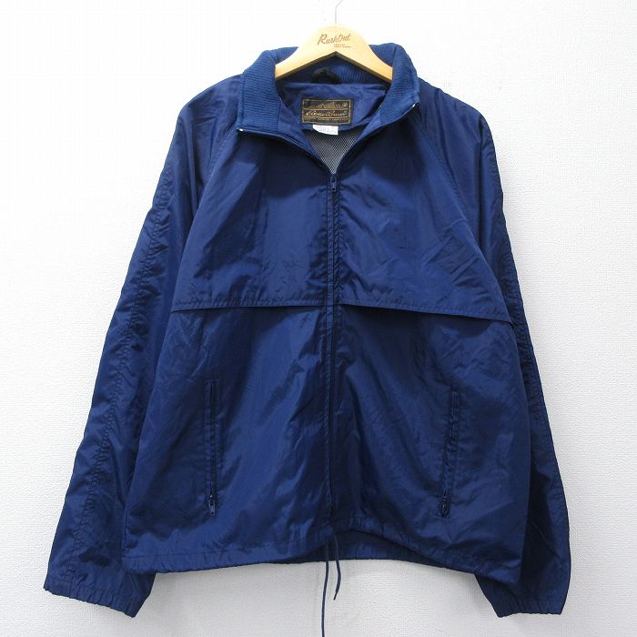 エディーバウアー 90s ナイロンジャケット 内側メッシュ ネイビー L | 古着