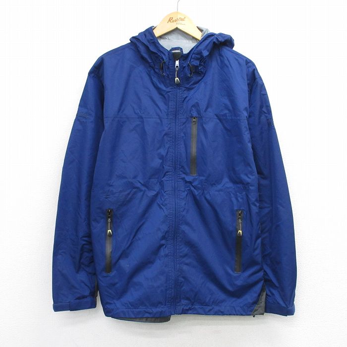 L★古着 カベラス 長袖 ナイロン ジャケット パーカー メンズ 00年代 00s DRY PLUS リップストップ 紺 26mar07