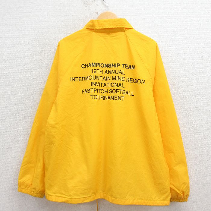チャンピオンシップ 90s ラグランナイロンジャケット イエロー XL | 古着