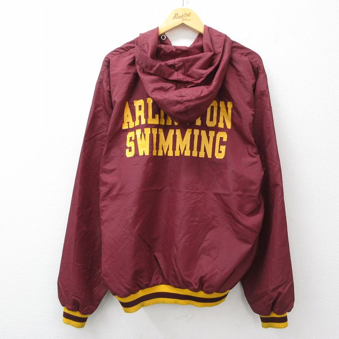 L★古着 チャンピオン champion 長袖 ナイロン ジャケット パーカー メンズ 80年代 80s ARLINGTON USA製 タロン エンジ他 26apr18