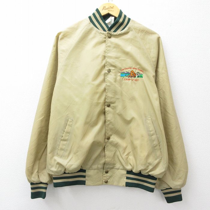 ナイロンジャケット UTAH NATIONAL PARKS ベージュ XL | 古着