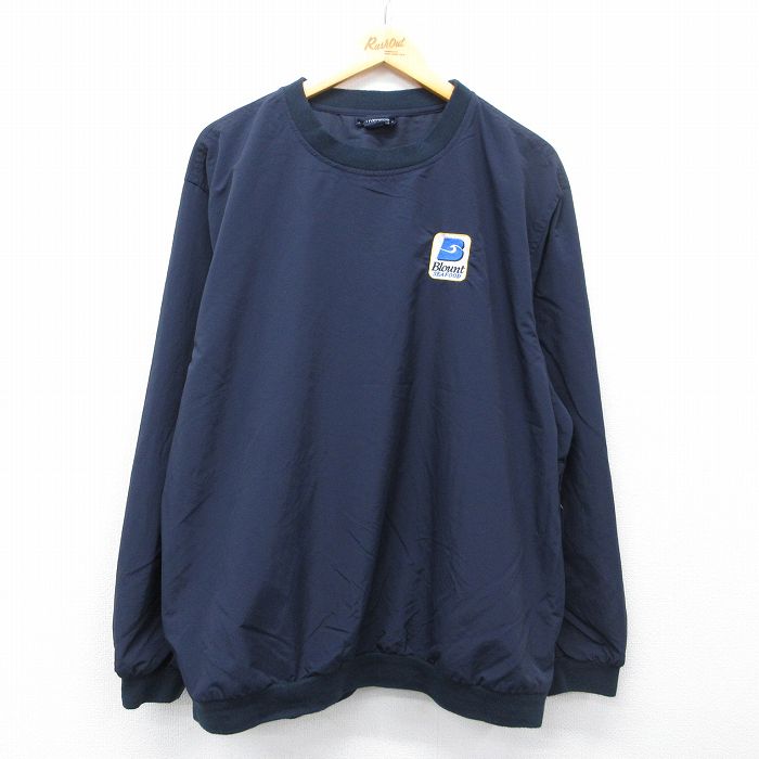 ランズエンド 00s ナイロンジャケット Blount ネイビー XL | 古着