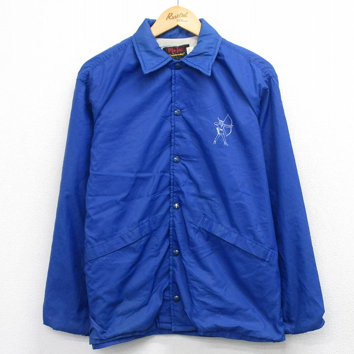 L★古着 Dunbrooke 長袖 ナイロン ジャケット メンズ 90年代 90s 弓矢 USA製 青 26apr20