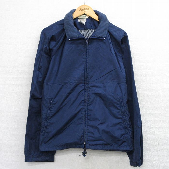 M★古着 エルエルビーン 長袖 ナイロン ジャケット メンズ 80年代 80s 紺 26apr22