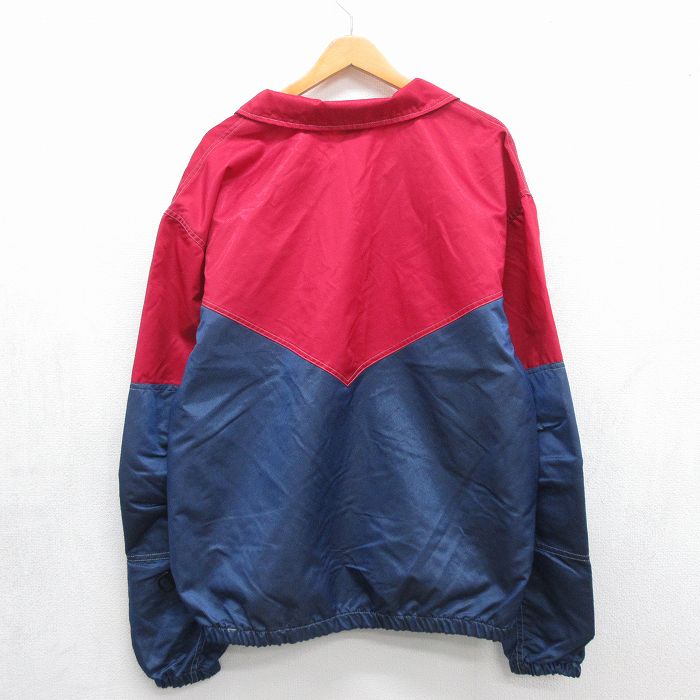 古着通販 XL☆古着 長袖 ナイロン ジャケット メンズ 90年代 90s
