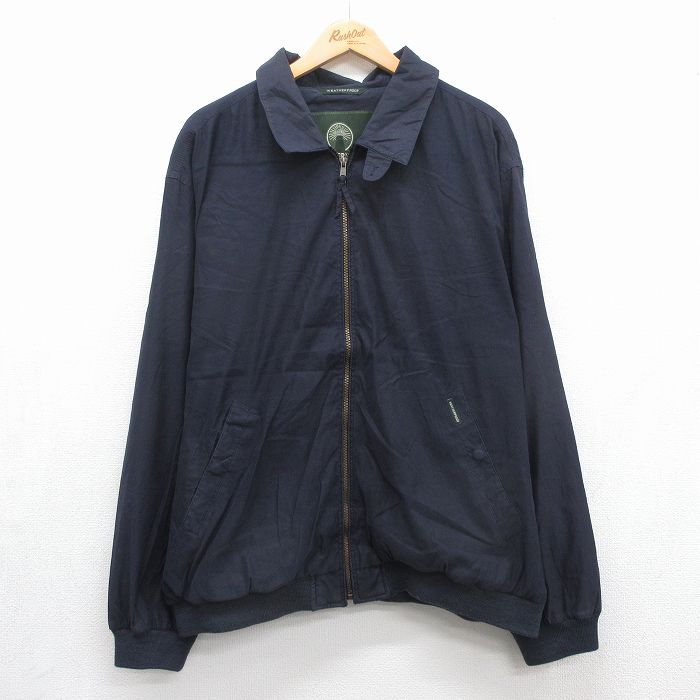 XL★古着 WEATHER PROOF 長袖 ジャケット メンズ 大きいサイズ ネイビー 26jul31