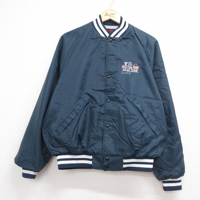 Dunbrooke 90s ラグランナイロンジャケット DAYTON ネイビー メンズXL相当 | 古着
