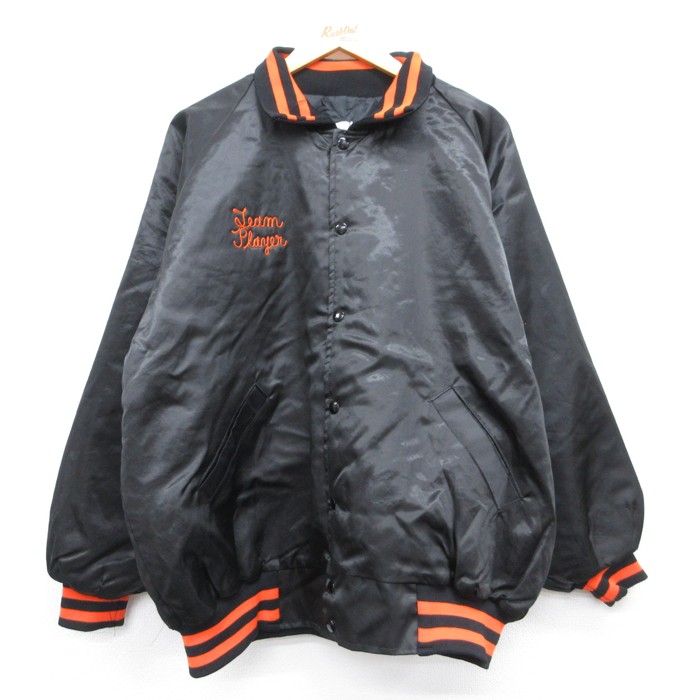 GO SPORTSWEAR 長袖 ナイロン ジャケット 90s Miller ブラック メンズXL相当 | 古着
