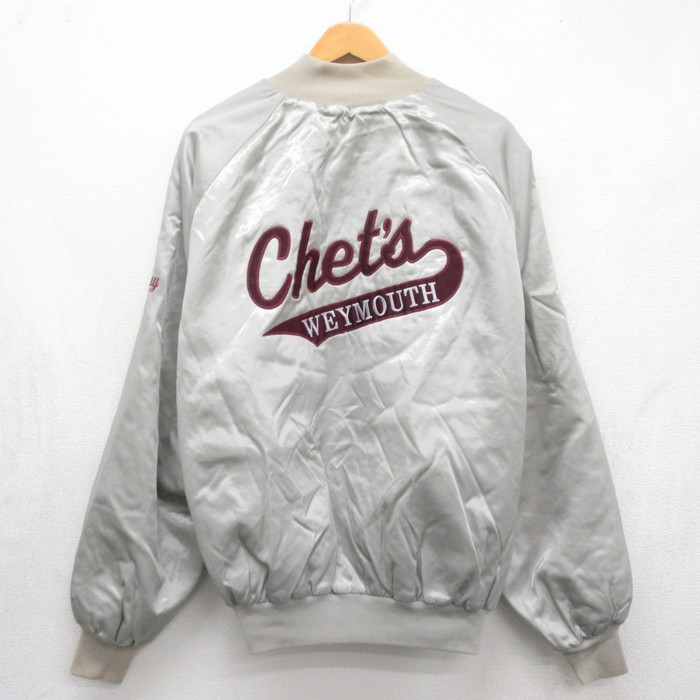 WestArk 80s ラグランナイロンジャケット Chets グレー メンズXL相当 | 古着