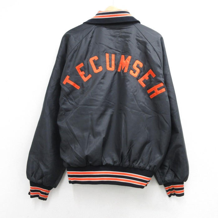 ナイロンジャケット TECUMSEH ラグラン ブラック メンズL相当 | 古着