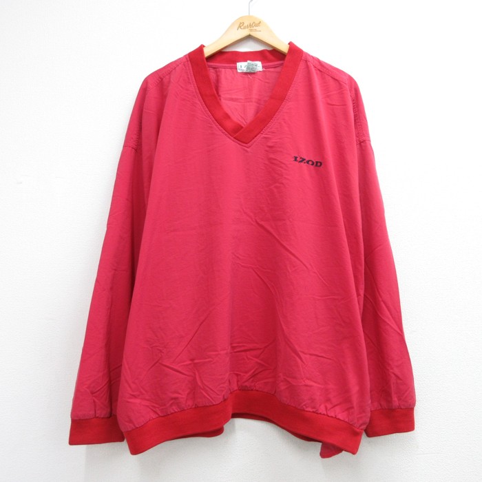 アイゾッド 90s ナイロンジャケット レッド XL | 古着 26aug27