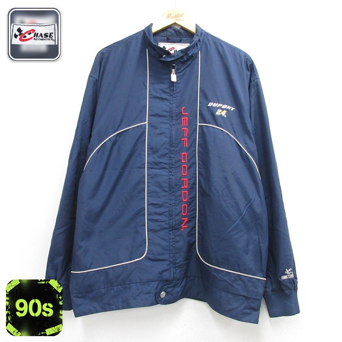 Chase Authentics 長袖 ナイロン ジャケット 00s ジェフゴードン ネイビー メンズXL相当 | 古着