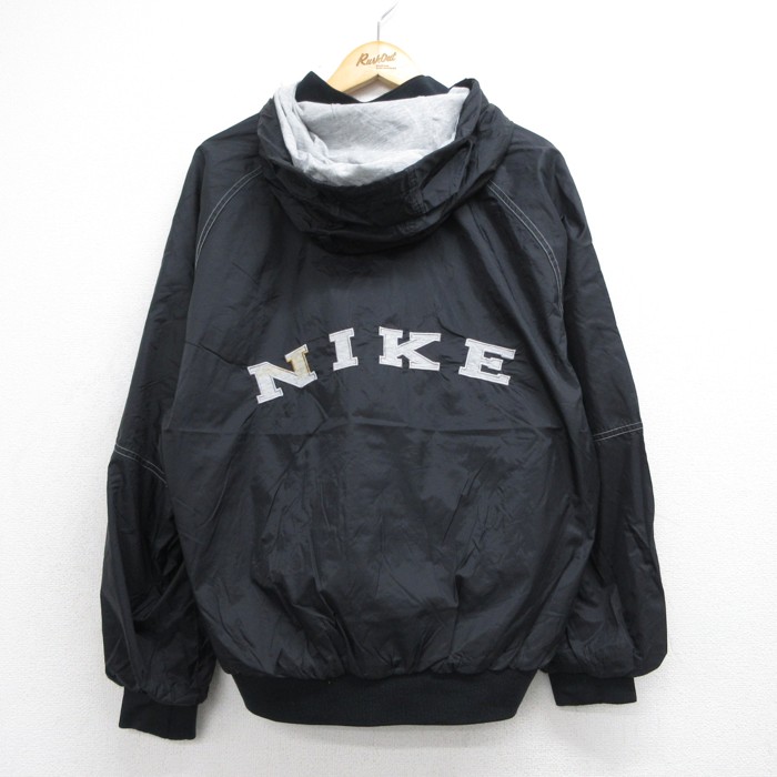 古着通販 L☆古着 ナイキ NIKE 長袖 ナイロン ジャケット パーカー