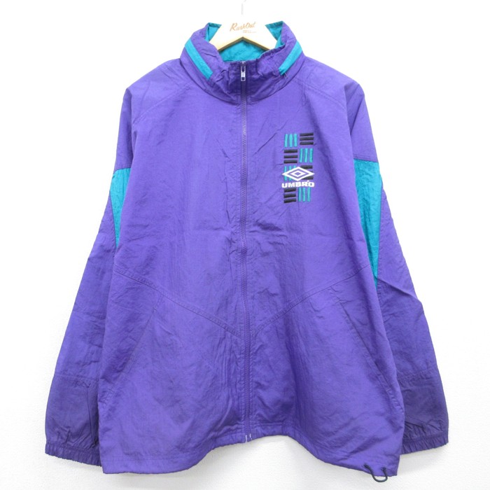 古着通販 XL☆古着 umbro アンブロ 長袖 ナイロン ジャケット メンズ