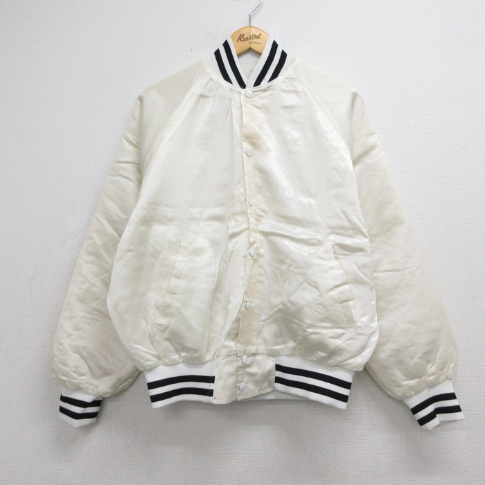 古着通販 XL☆古着 長袖 ナイロン ジャケット メンズ 80年代 80s