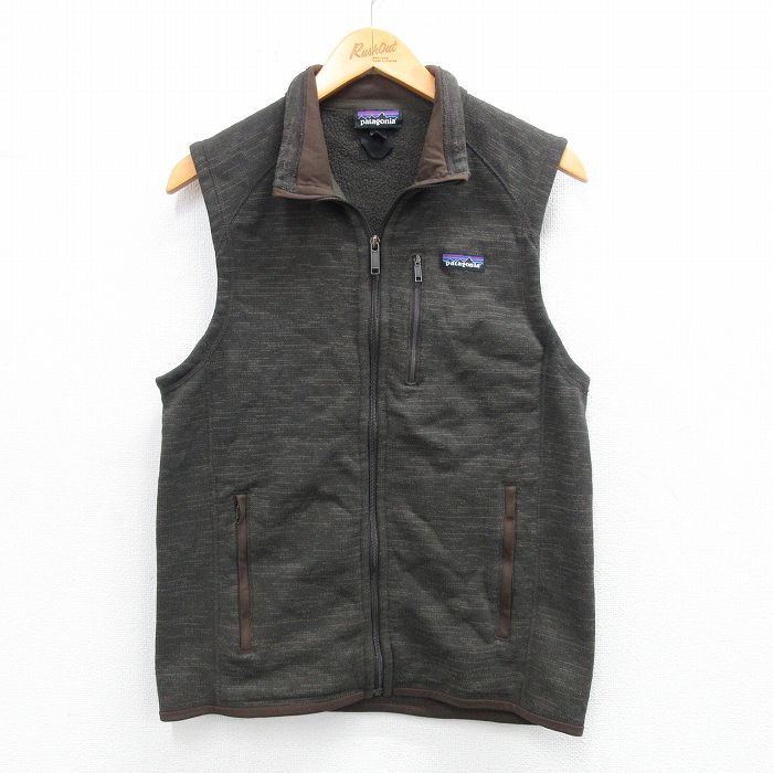 S★古着 パタゴニア patagonia ベターセーター ベスト メンズ ワン 茶系 ブラウン 霜降り 内側フリース 25sep29 中古 アウター