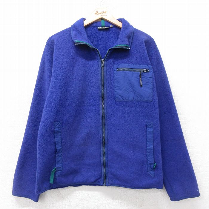 M★古着 パタゴニア patagonia 長袖 フリース ジャケット レディース 90年代 90s カナダ製 青 25dec12