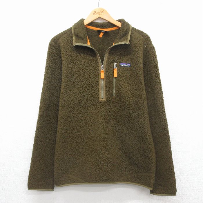 パタゴニア ハーフジップフリースジャケット カーキ メンズL相当 | 古着