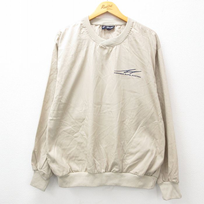 XL★古着 キングルイ 長袖 ジャケット メンズ 00年代 00s マンハイム 大きいサイズ USA製 ベージュ カーキ 24sep11 中古 アウター ジャンパー ブルゾン